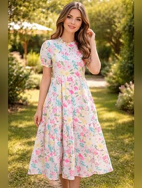 MIXXO Maxidress Floral Size Small Multicolor